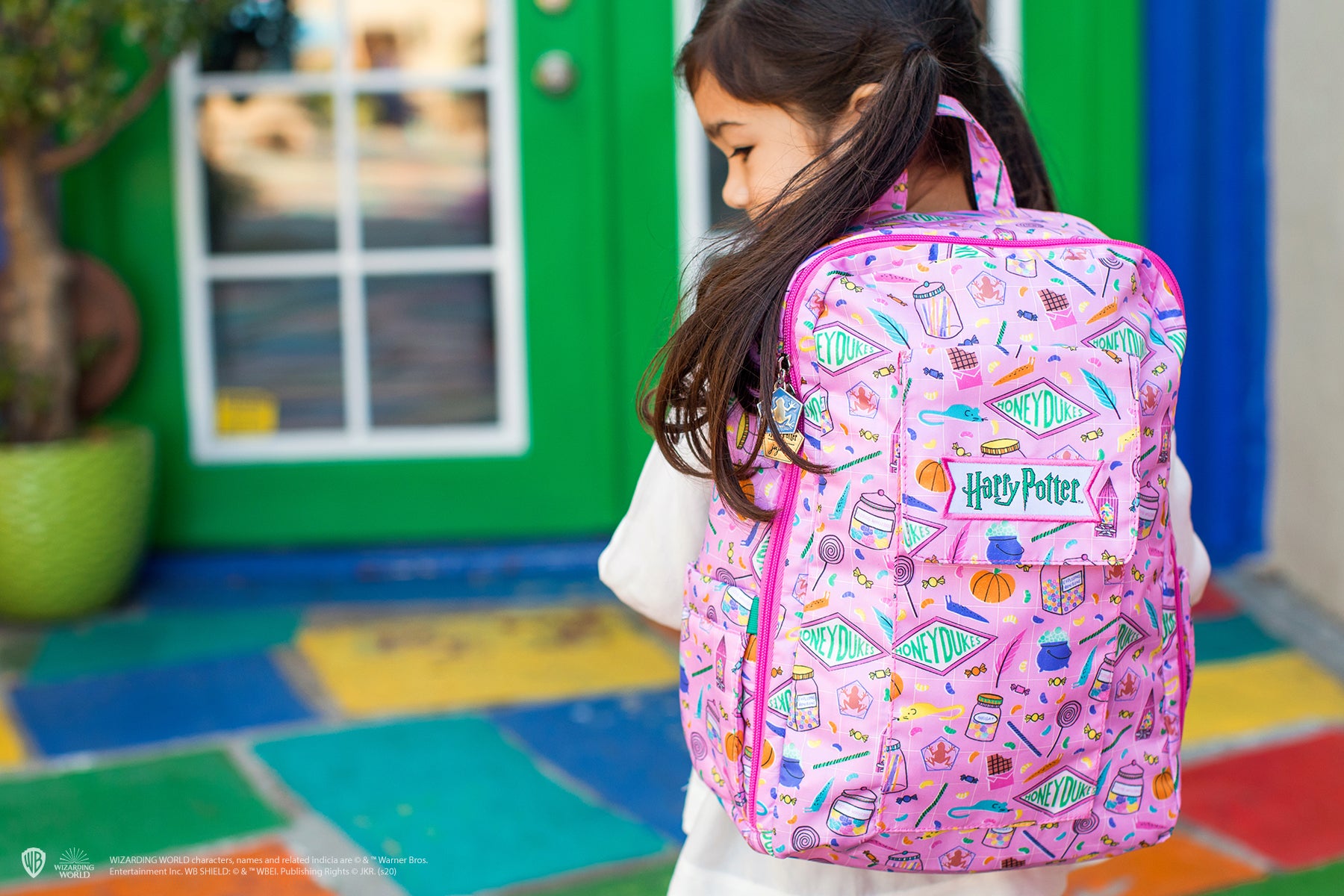 honey dukes mini backpack Loungefly x Harry Potter Honeydukes Candy Printed (One Size, Multicolored): Clothing, Shoes & Jewelry colored logo patch and a pink Harry Potter Honey Dukes Cosplay