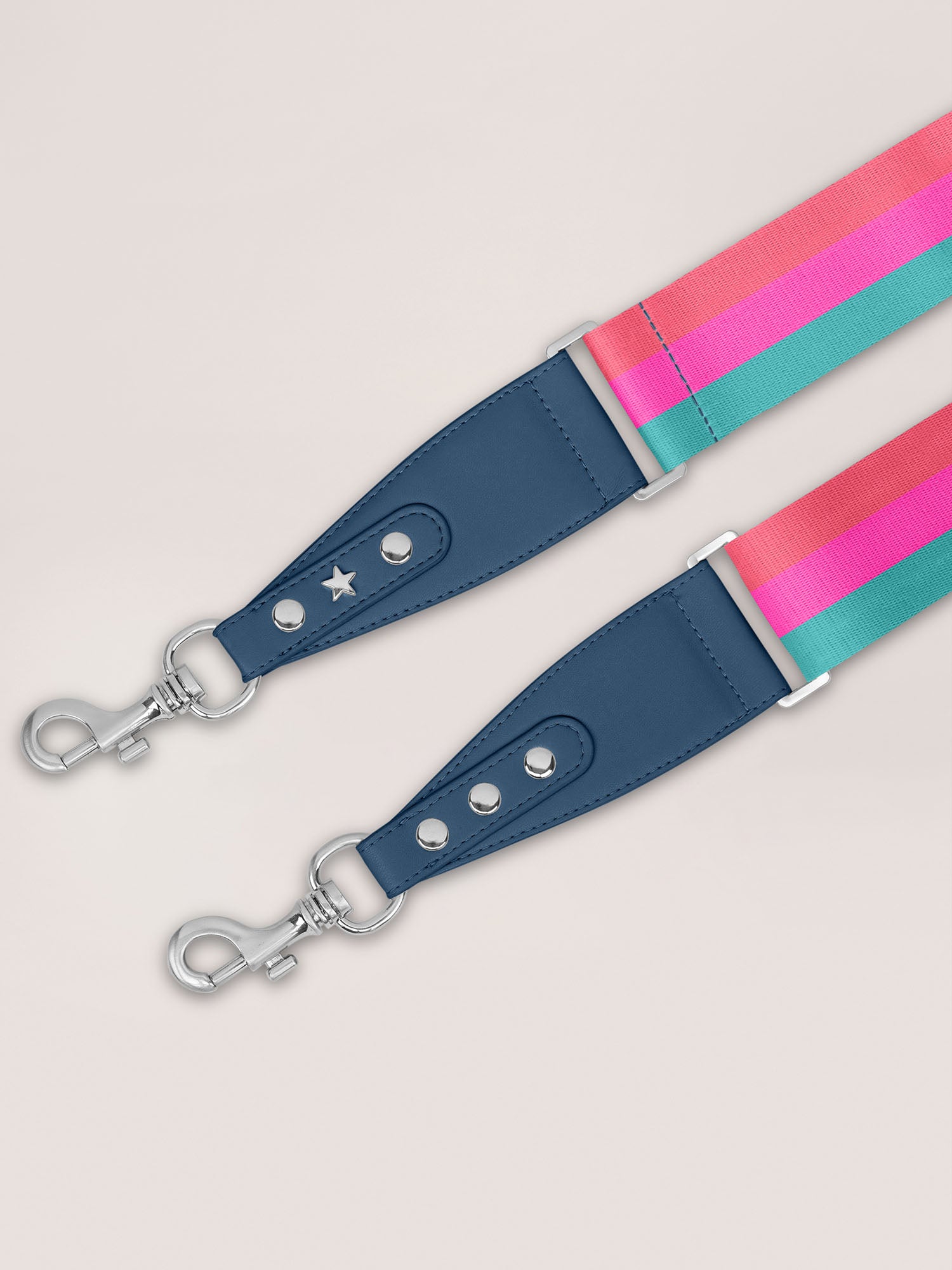 Woven Strap - Teal, Coral, & Pink