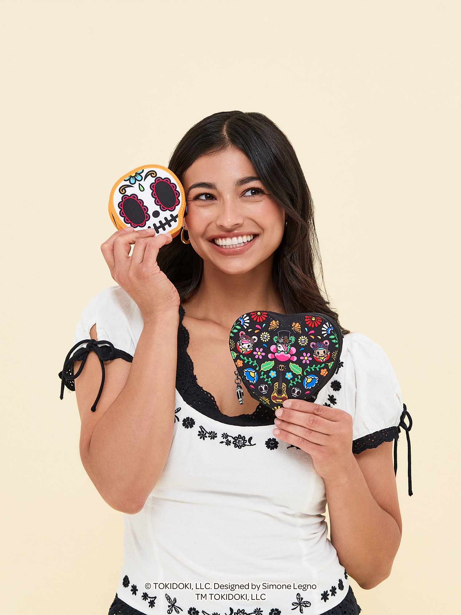tokidoki Sugar Skull Mini Bag Clip-On Pouch Accessory – Dia de los Muertos