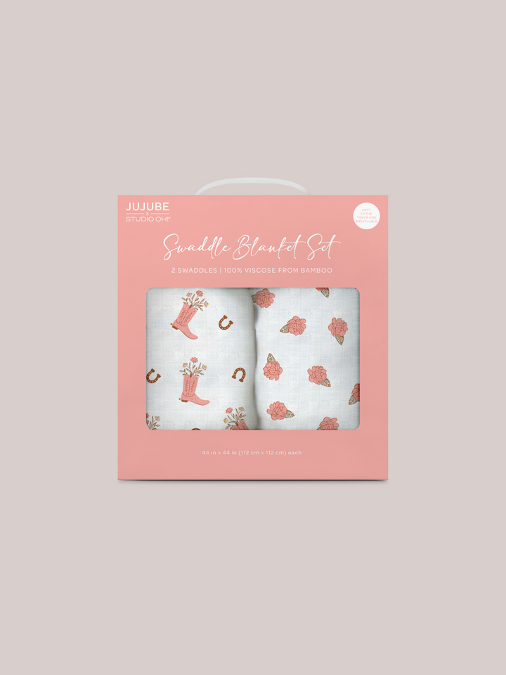 2-Pack Square Swaddle Blanket Set - Bloomin&