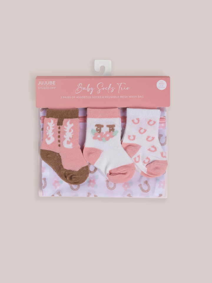 3-Pack Soft Durable Baby Socks Set - Bloomin&