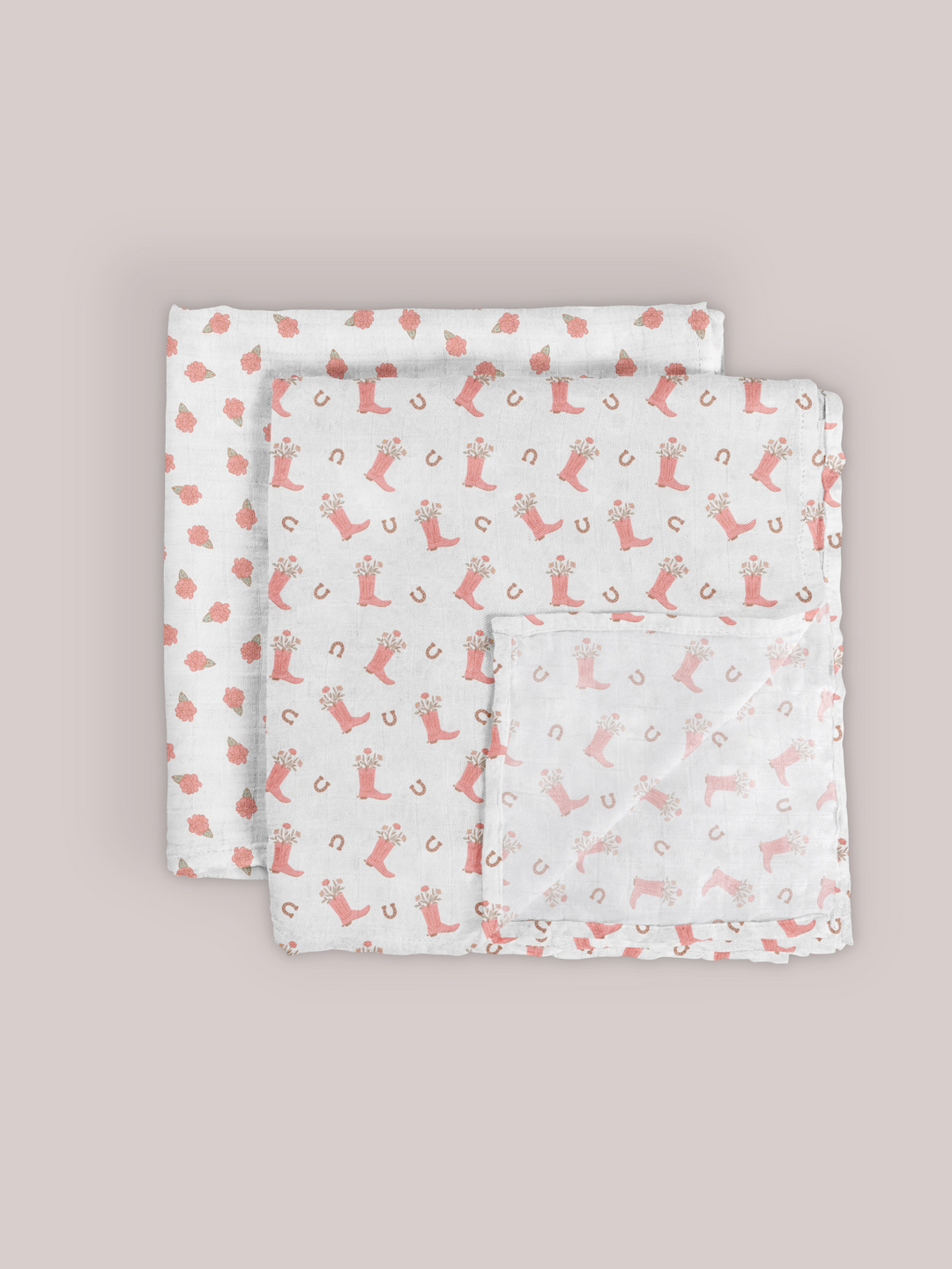 2-Pack Square Swaddle Blanket Set - Bloomin&