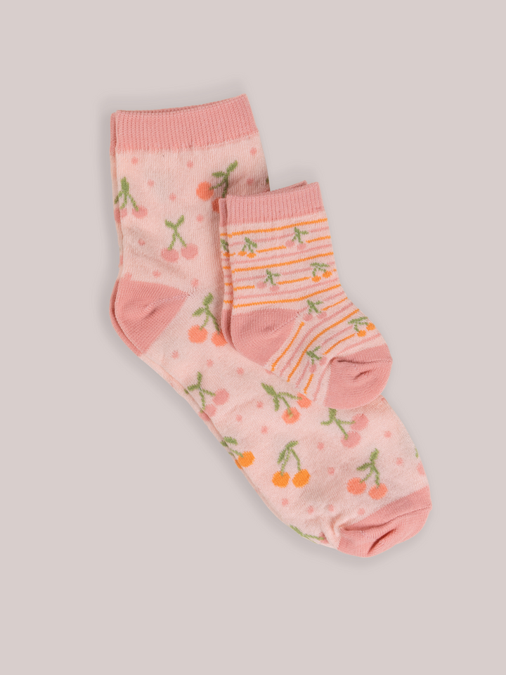 Mama &amp; Me Matching Socks Set - Cherry Cute by Doodle By Meg