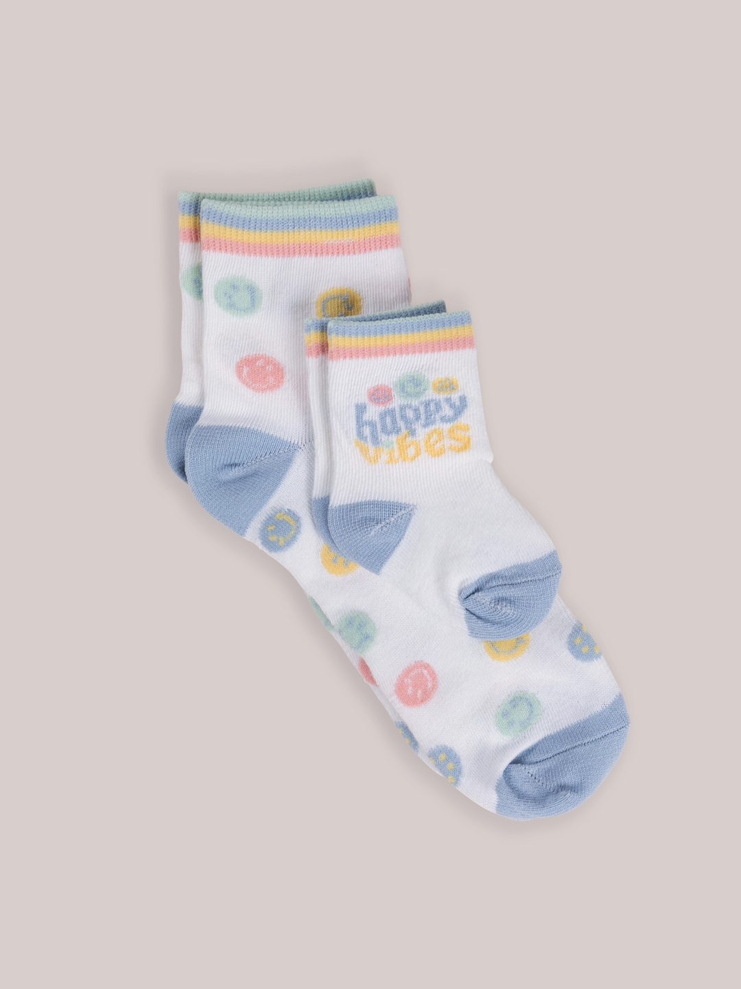Mama &amp; Me Matching Socks Set -  Happy Baby Vibes