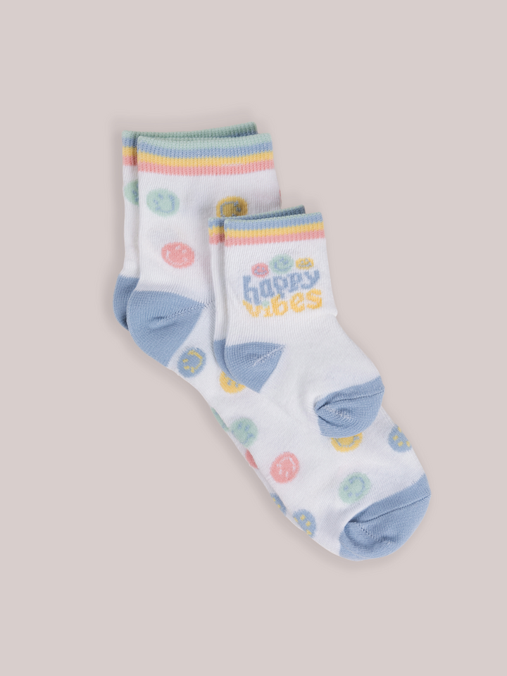 Mama &amp; Me Matching Socks Set -  Happy Baby Vibes