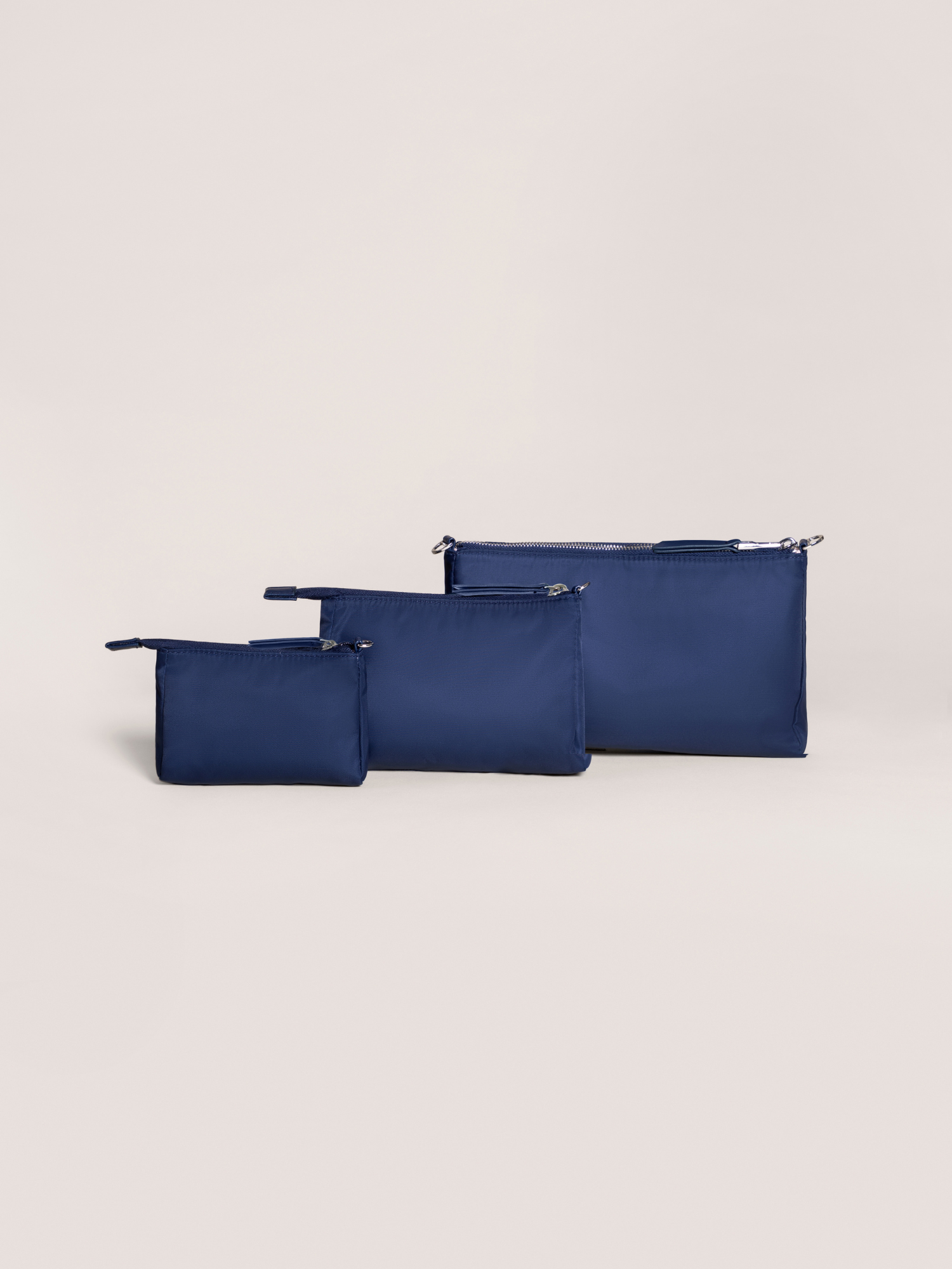 Navy pouch bag sale