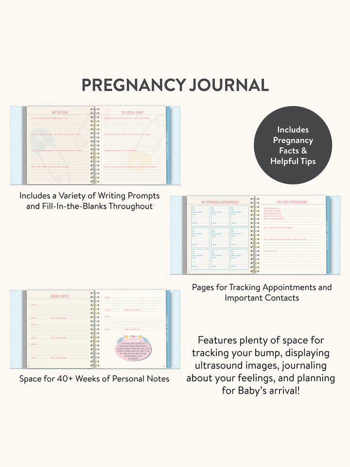 Bump For Joy Guided Journal (Blue)