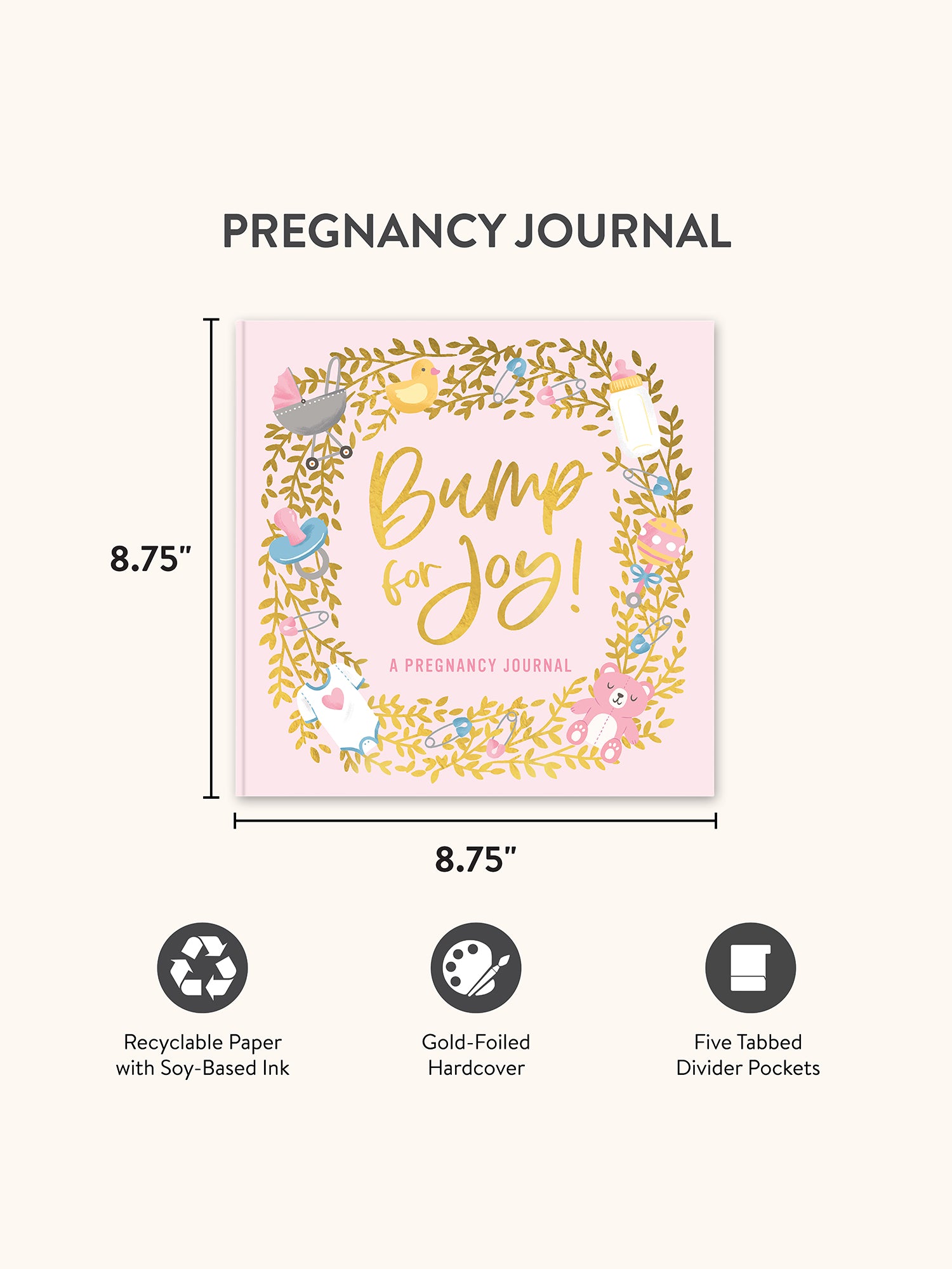 Bump for Joy Guided Journal (Pink)