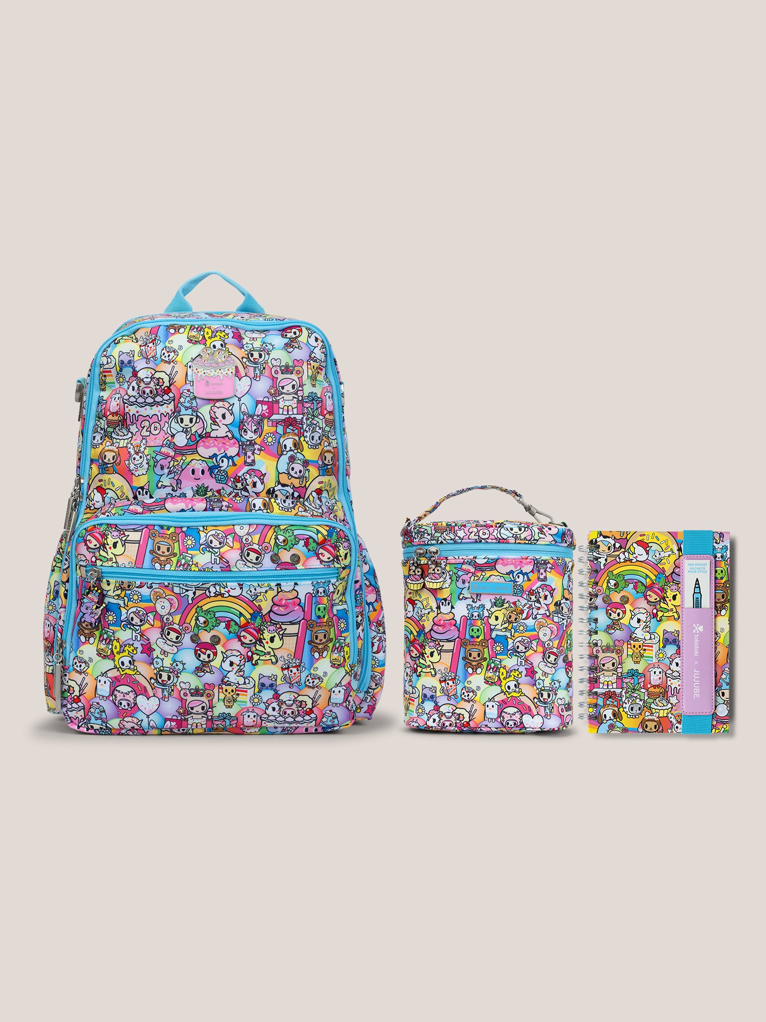 tokidoki Zealous Backpack + Fuel Cell + Oliver Notebook Bundle - 20th Anniversary
