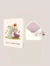 Hello, Sweet Baby Bunnies Deluxe Greeting Card