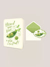 A Pea in the Pod Deluxe Greeting Card