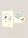 Welcome Baby Stork Deluxe Greeting Card