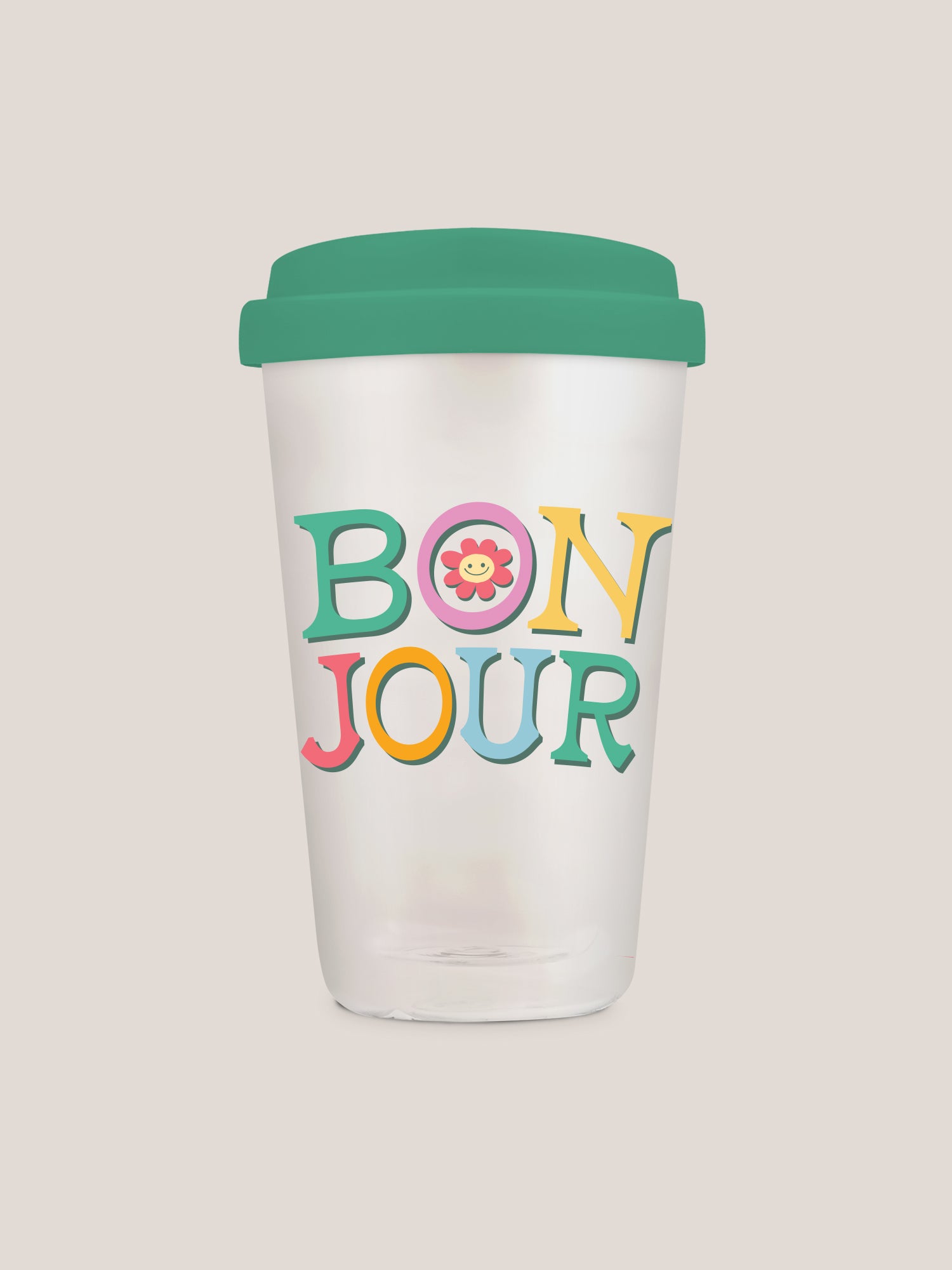 Bonjour Glass Coffee Tumbler