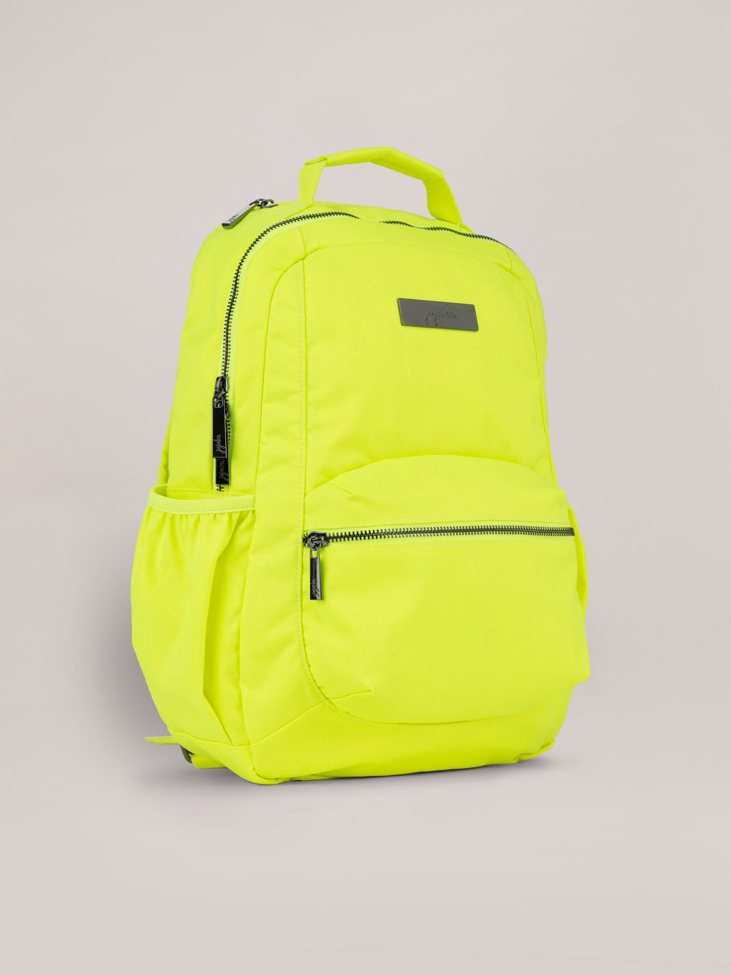 Neon Yellow Be Packed Backpack Quarter Angle View