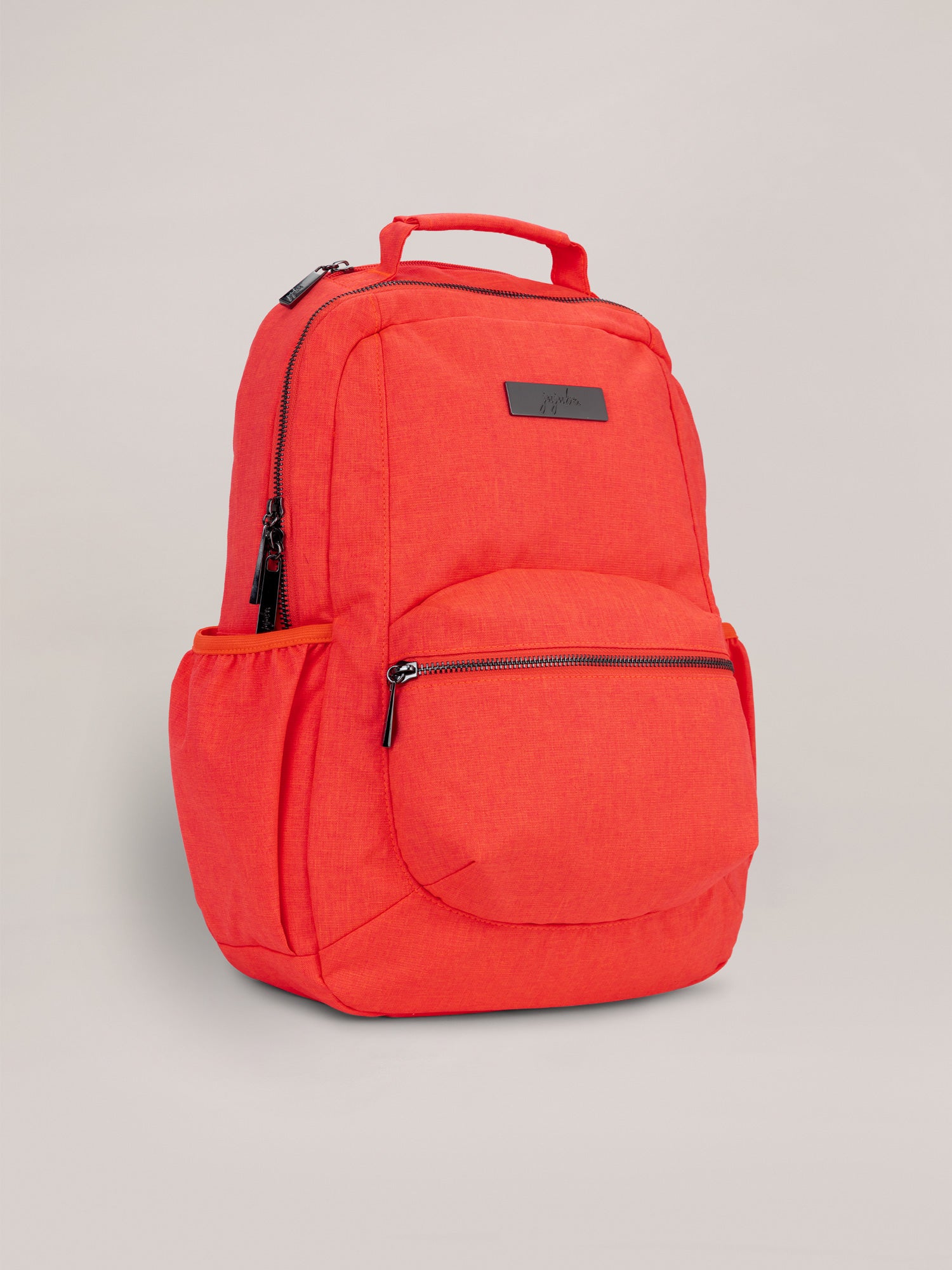 Neon Coral Be Packed Backpack Quarter Angle View