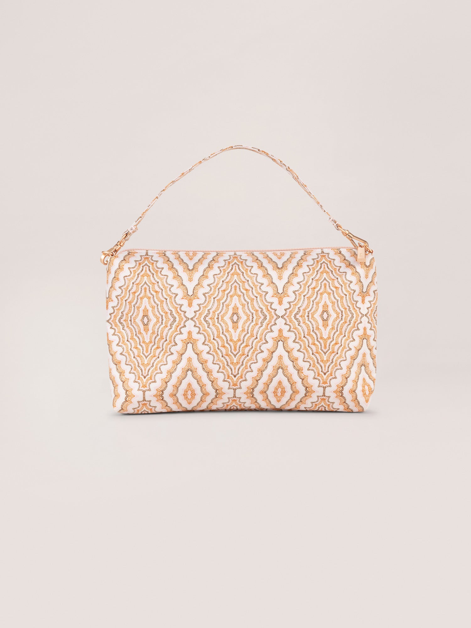 Pink, Orange and Brown Dotted Diamond Pattern Be Quick Back View
