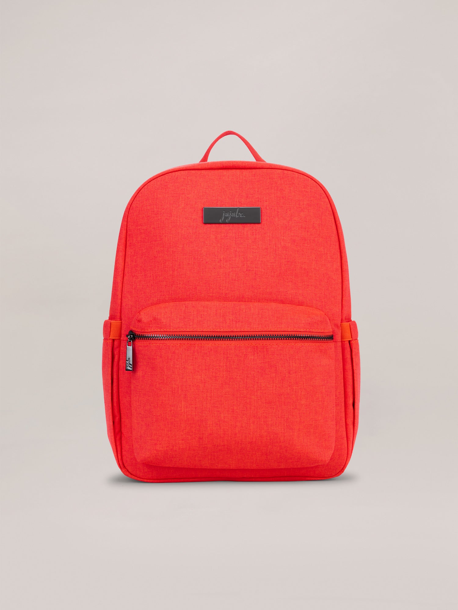 Neon Coral Pink Midi Backpack Front View