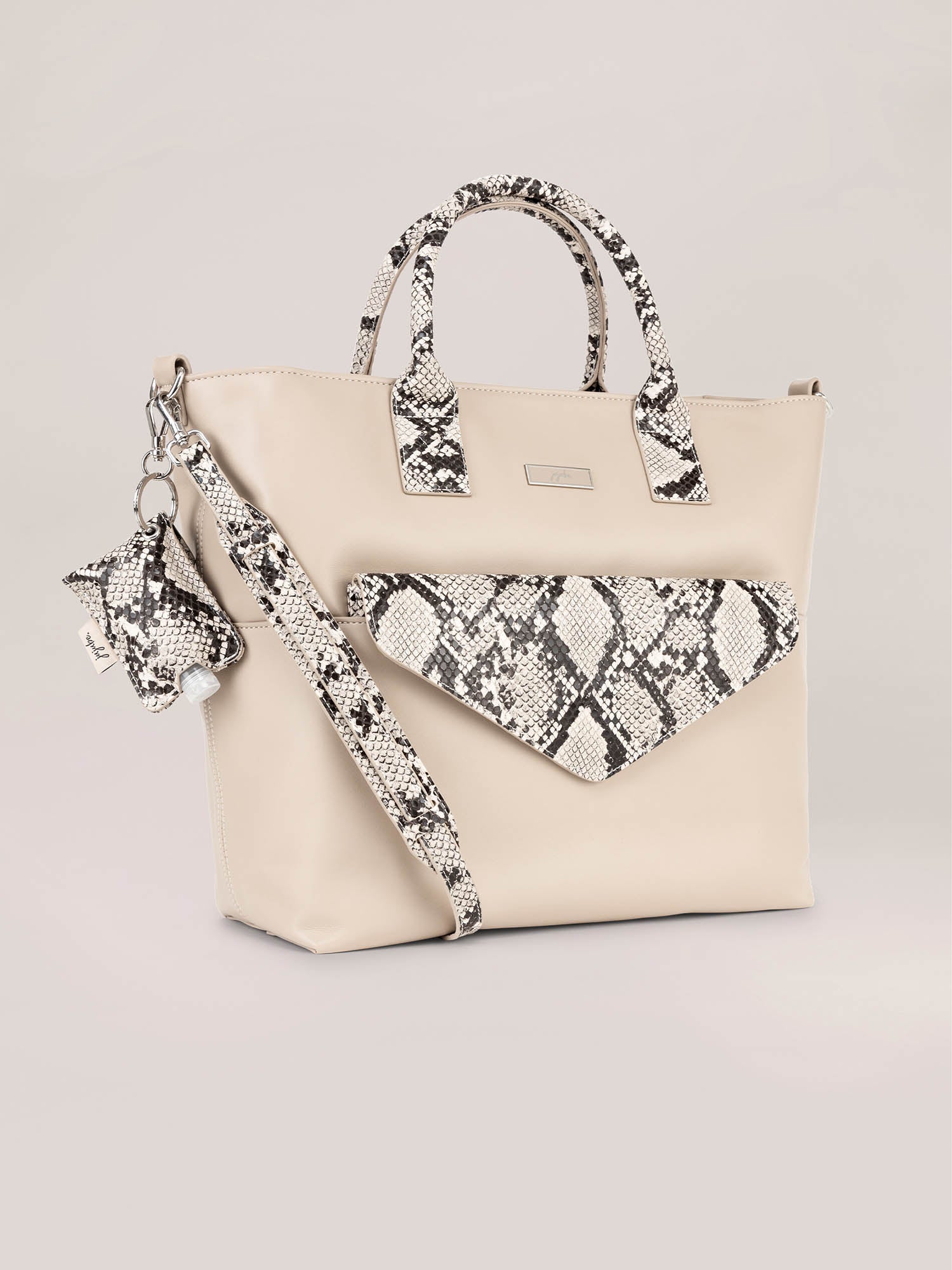 24-7 Tote - Taupe with upSCALE