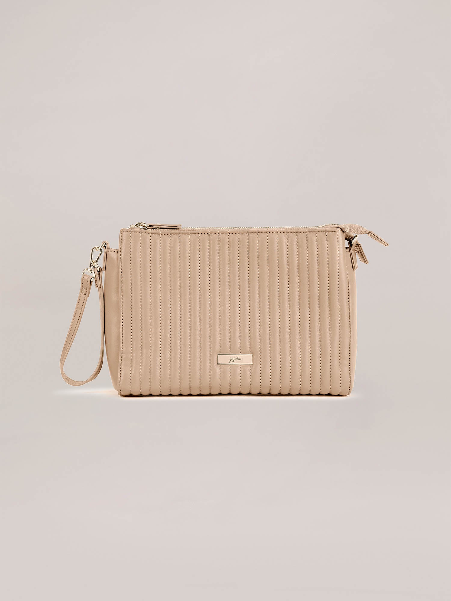 DKNY Beige Quilted Cross Body Bag, Gently Used