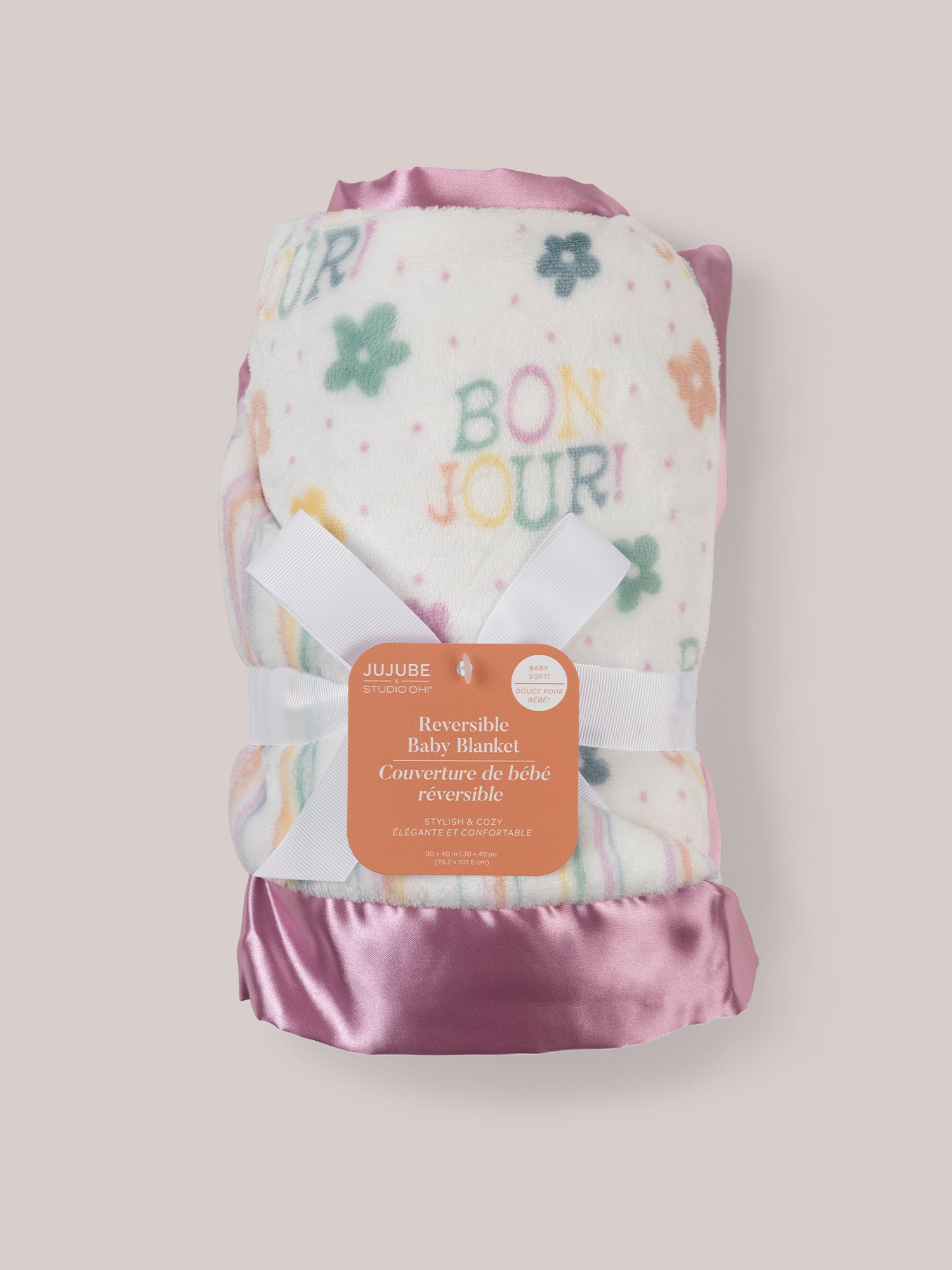 Reversible Baby Blankets Bonjour Bébé