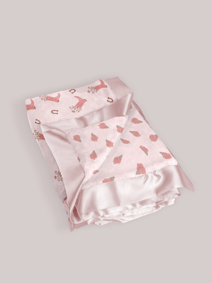 Ultra-Soft Thick Reversible Baby Blanket - Bloomin&