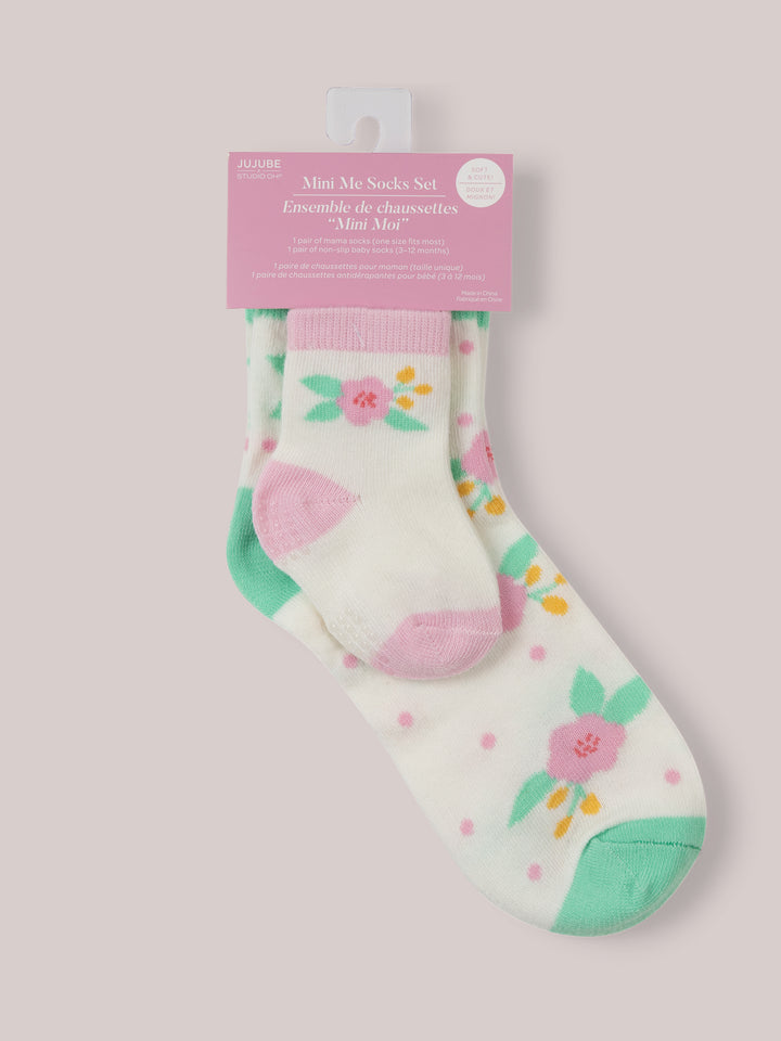 Mama &amp; Me Matching Socks Set - Sweet Daisy