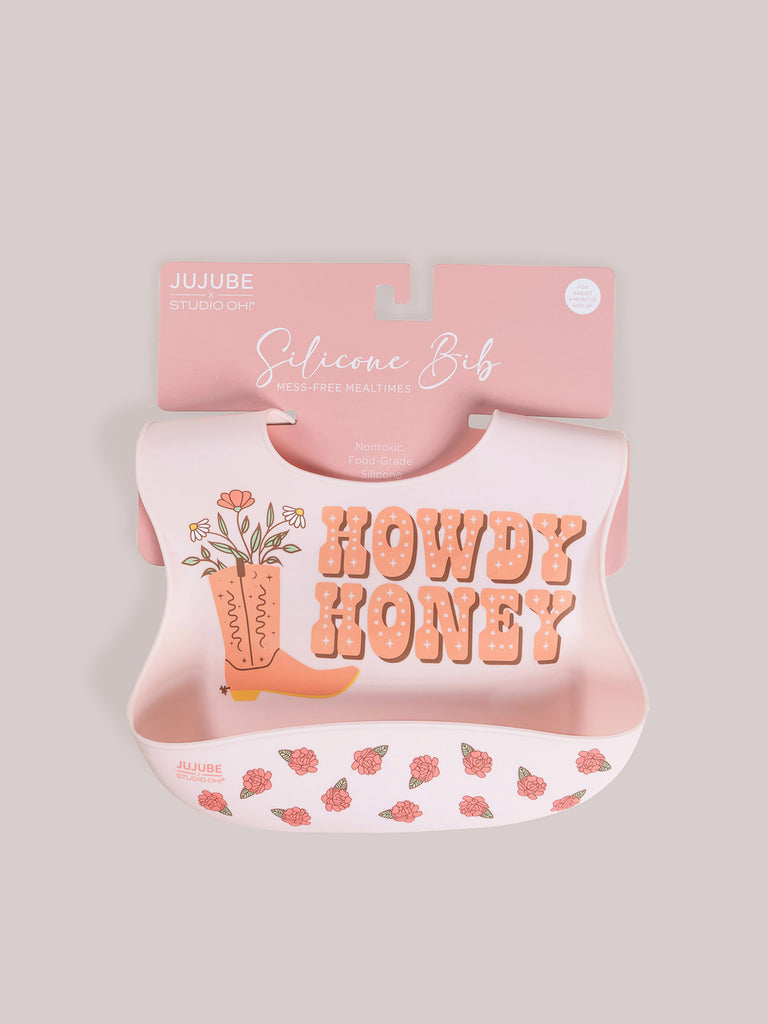 SILICONE BIB - BLOOMIN' BOOT SILICONE BIB - BLOOMIN' BOOT