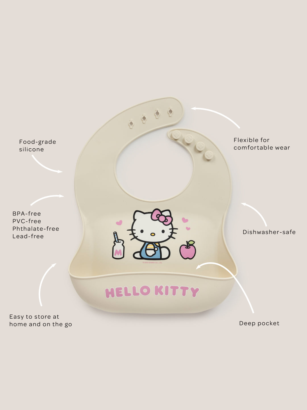 Hello Kitty® Silicone Bib