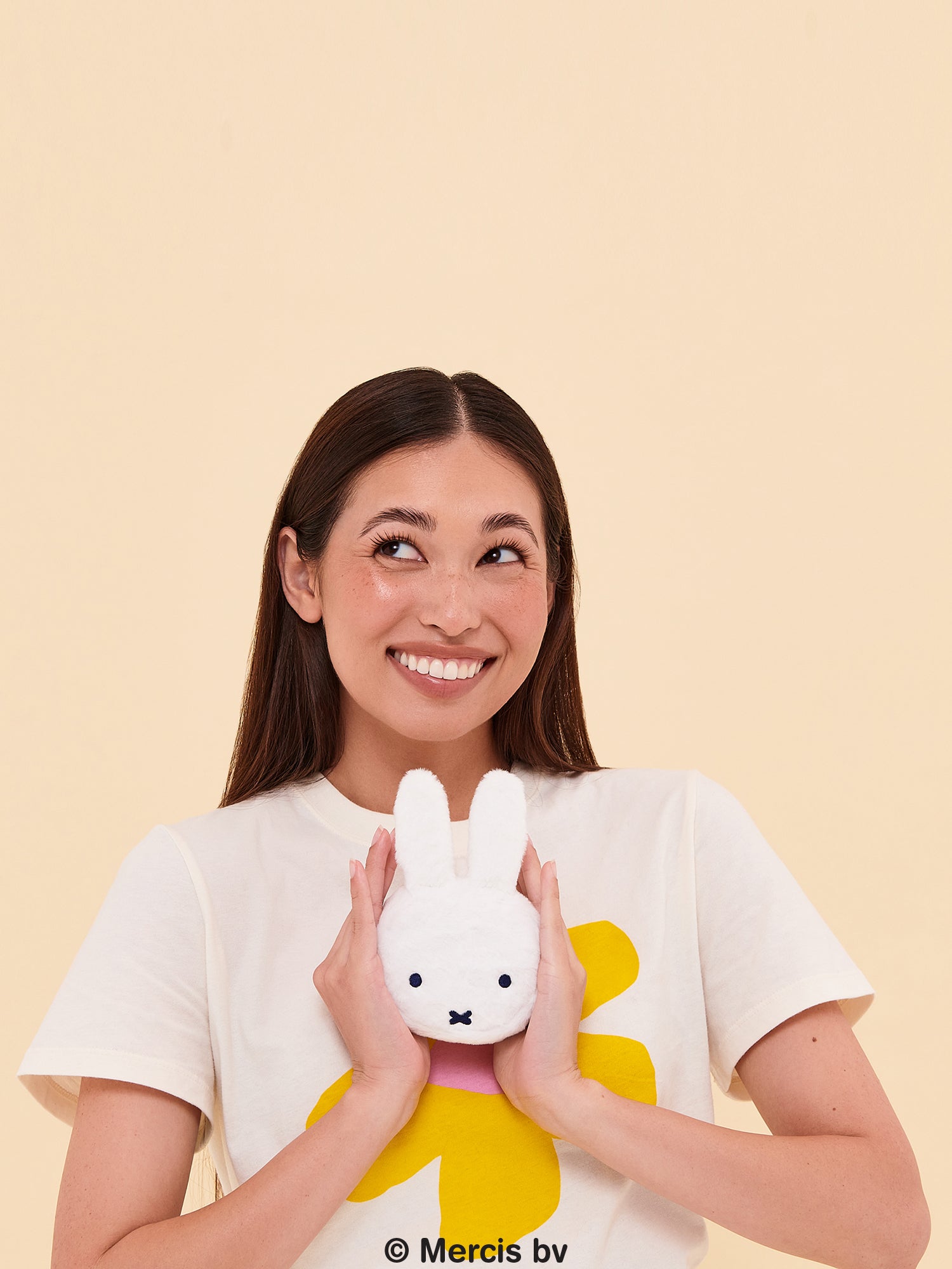 Miffy Flower Fields Plush Mini Pouch - White