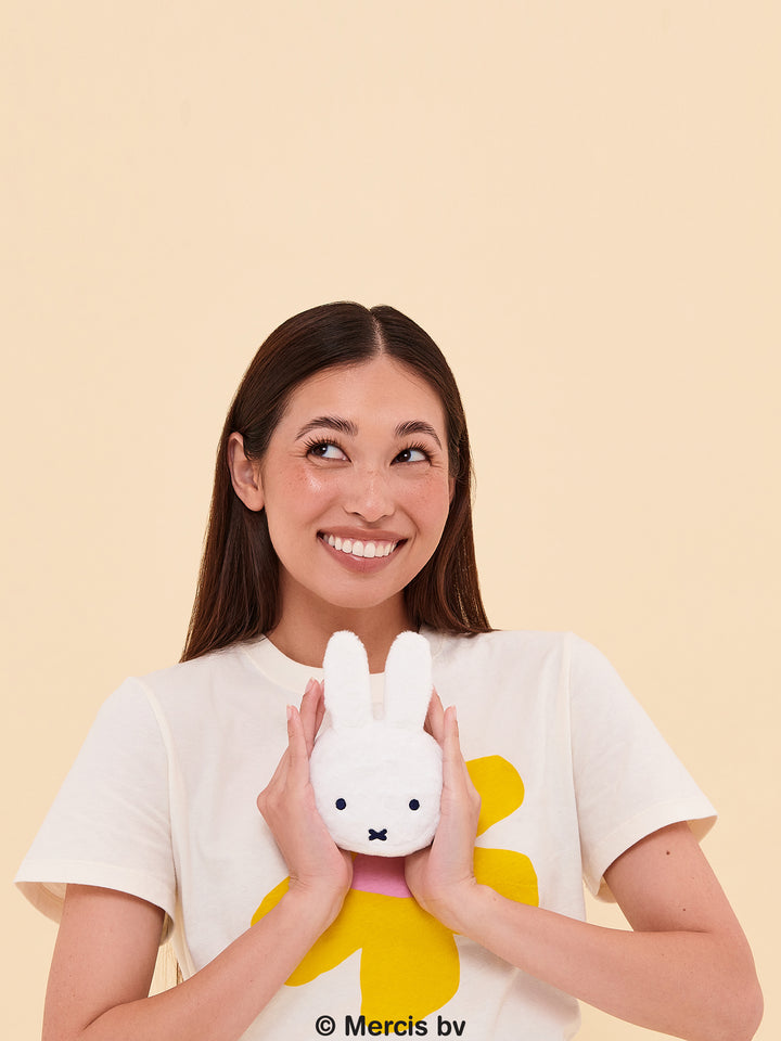 Miffy Flower Fields Plush Mini Pouch - White