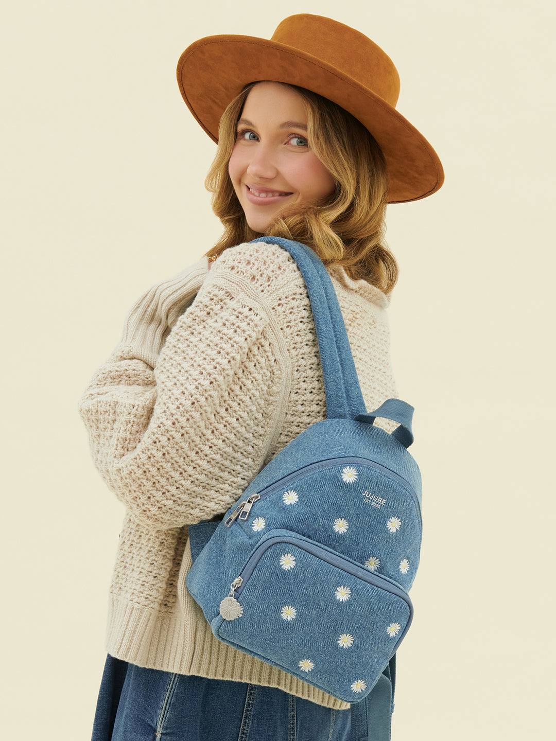 Everyday Mini Backpack - Denim &amp; Daisies