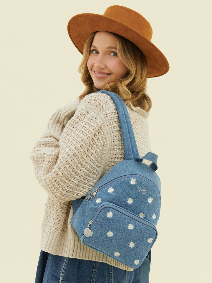 Everyday Mini Backpack - Denim &amp; Daisies