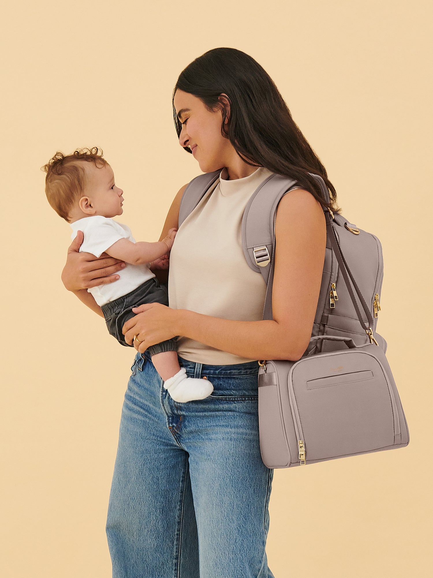 Insulated Bottle Bag - Taupe