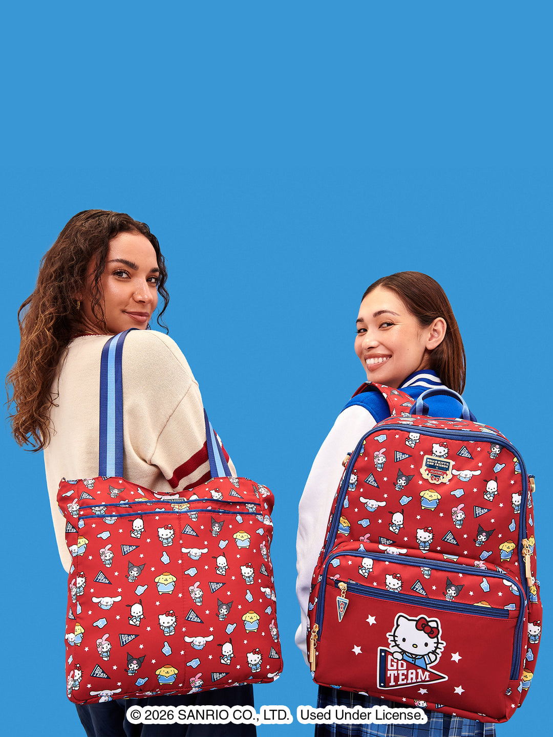 Hello Kitty® ×JuJuBe Varsity Be Light Diaper Bag Tote – Red and Navy