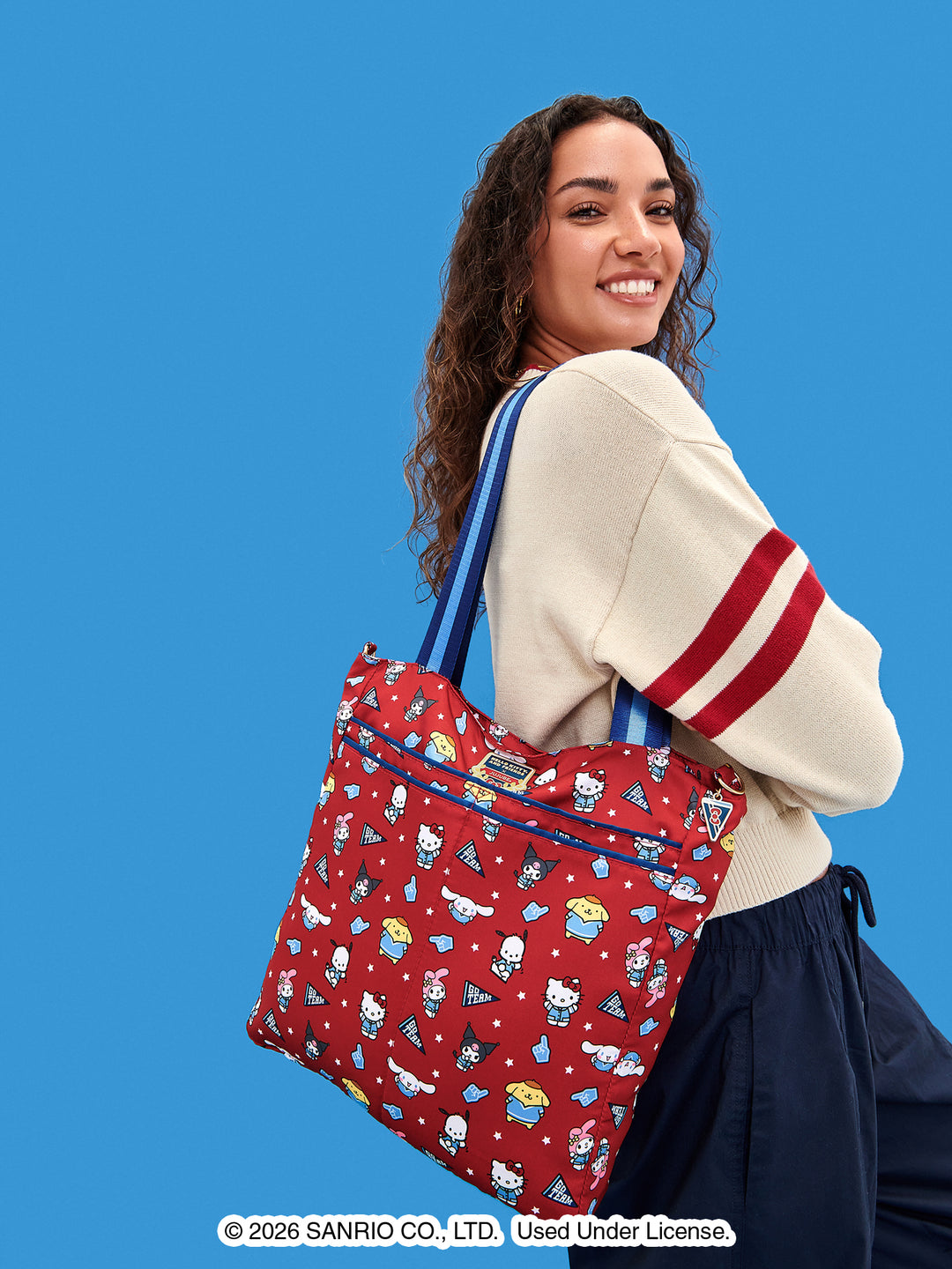 Hello Kitty® ×JuJuBe Varsity Be Light Diaper Bag Tote – Red and Navy