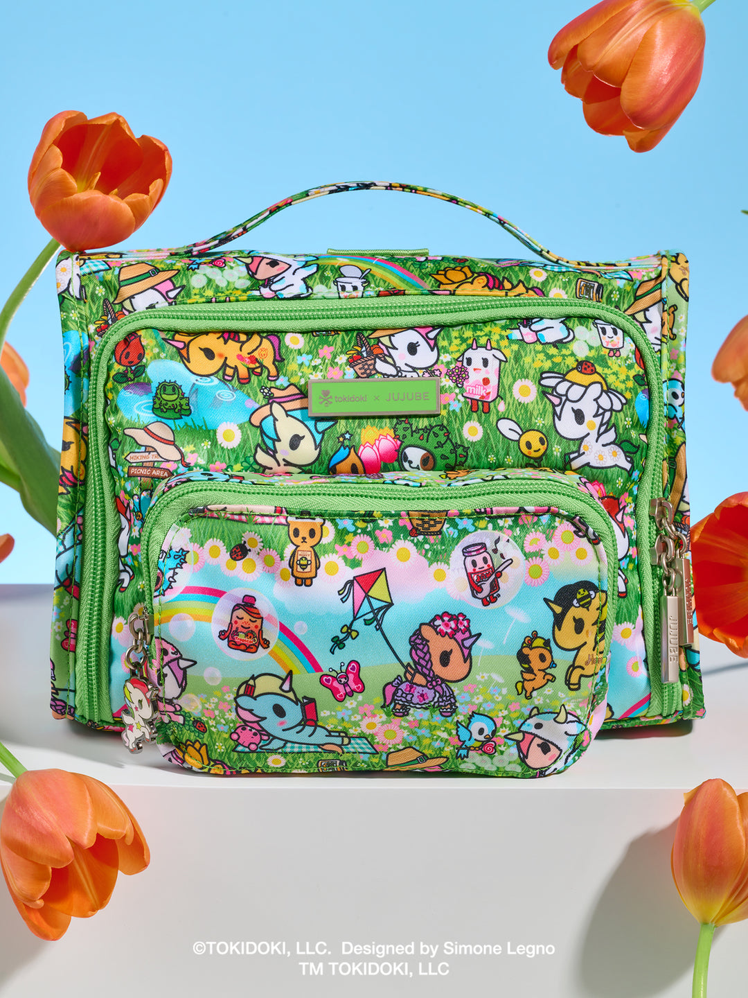 tokidoki The Bestie Small Messenger Handbag - Meadow Blooms