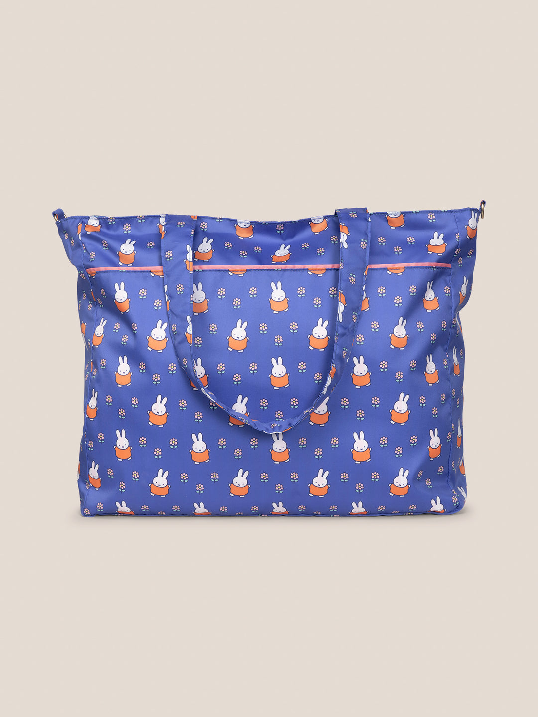Miffy Flower Fields Super Be large Diaper Bag Duffel - Blue &amp; Orange