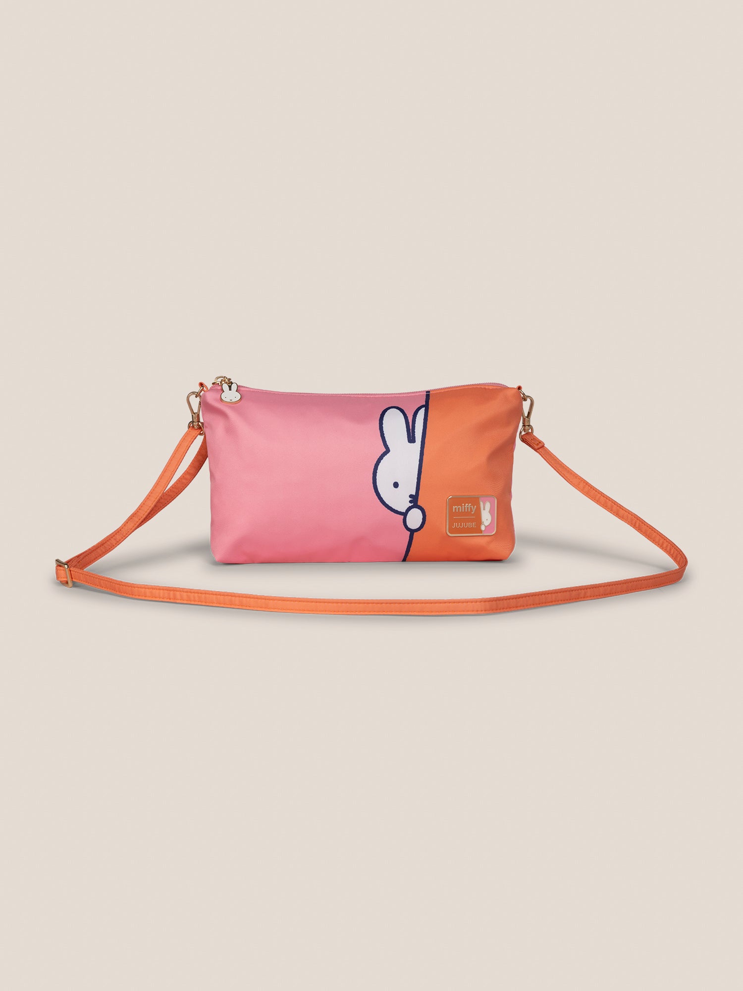 Miffy Flower Fields Be Quick Clutch - Pink & Orange