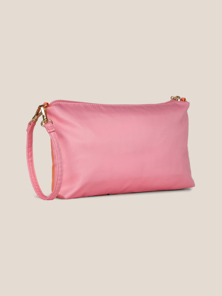 Miffy Flower Fields Be Quick Clutch - Pink &amp; Orange