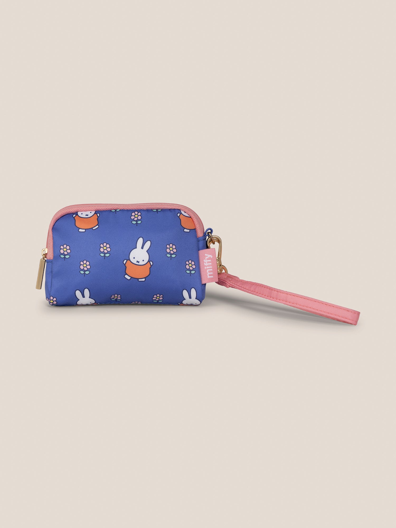 Miffy Flower Fields Be Set 3-Piece Pouch Set - Blue & Orange