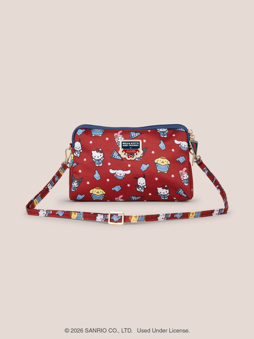 Hello Kitty® × JuJuBe Varsity Be Set 3-Piece Pouch Set – Red and Navy