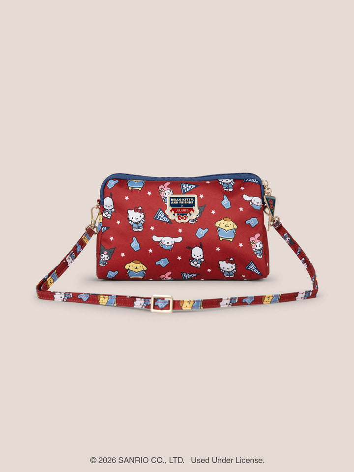 Hello Kitty® × JuJuBe Varsity Be Set 3-Piece Pouch Set – Red and Navy
