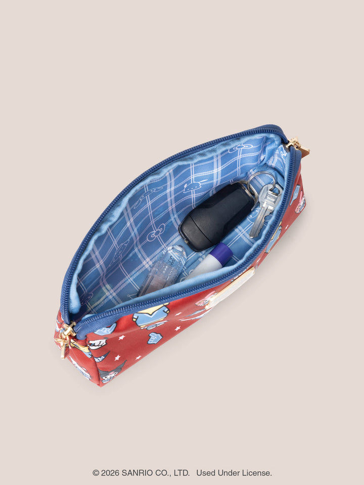 Hello Kitty® × JuJuBe Varsity Be Set 3-Piece Pouch Set – Red and Navy