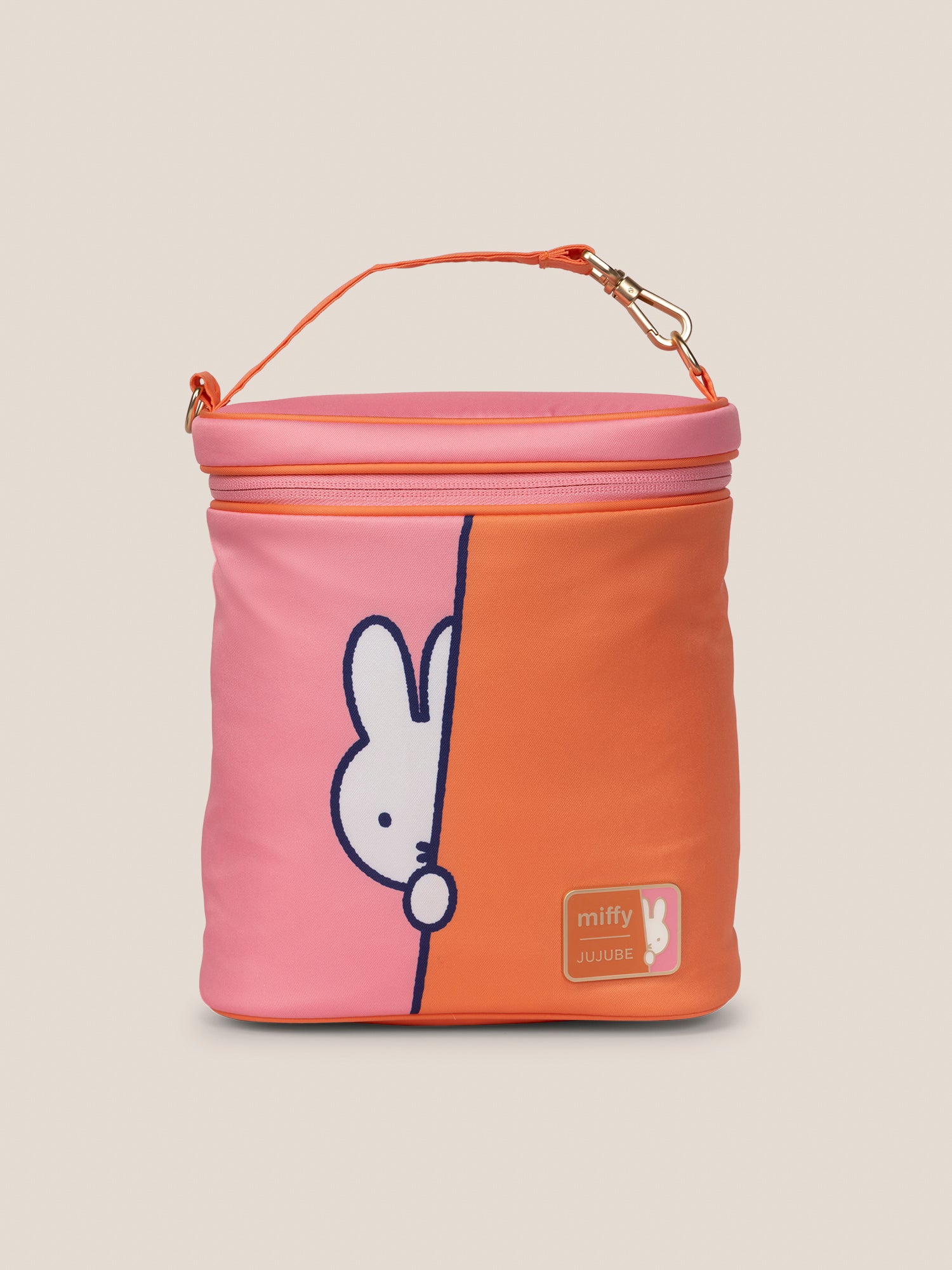Miffy Flower Fields Fuel Cell Insulated Bottle Bag - Pink & Orange