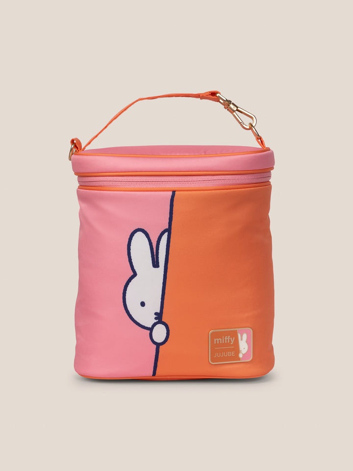 Miffy Flower Fields Fuel Cell Insulated Bottle Bag - Pink &amp; Orange