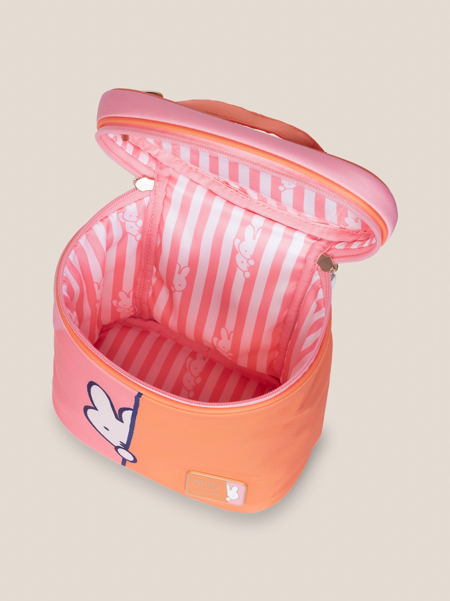 Miffy Flower Fields Fuel Cell Insulated Bottle Bag - Pink & Orange