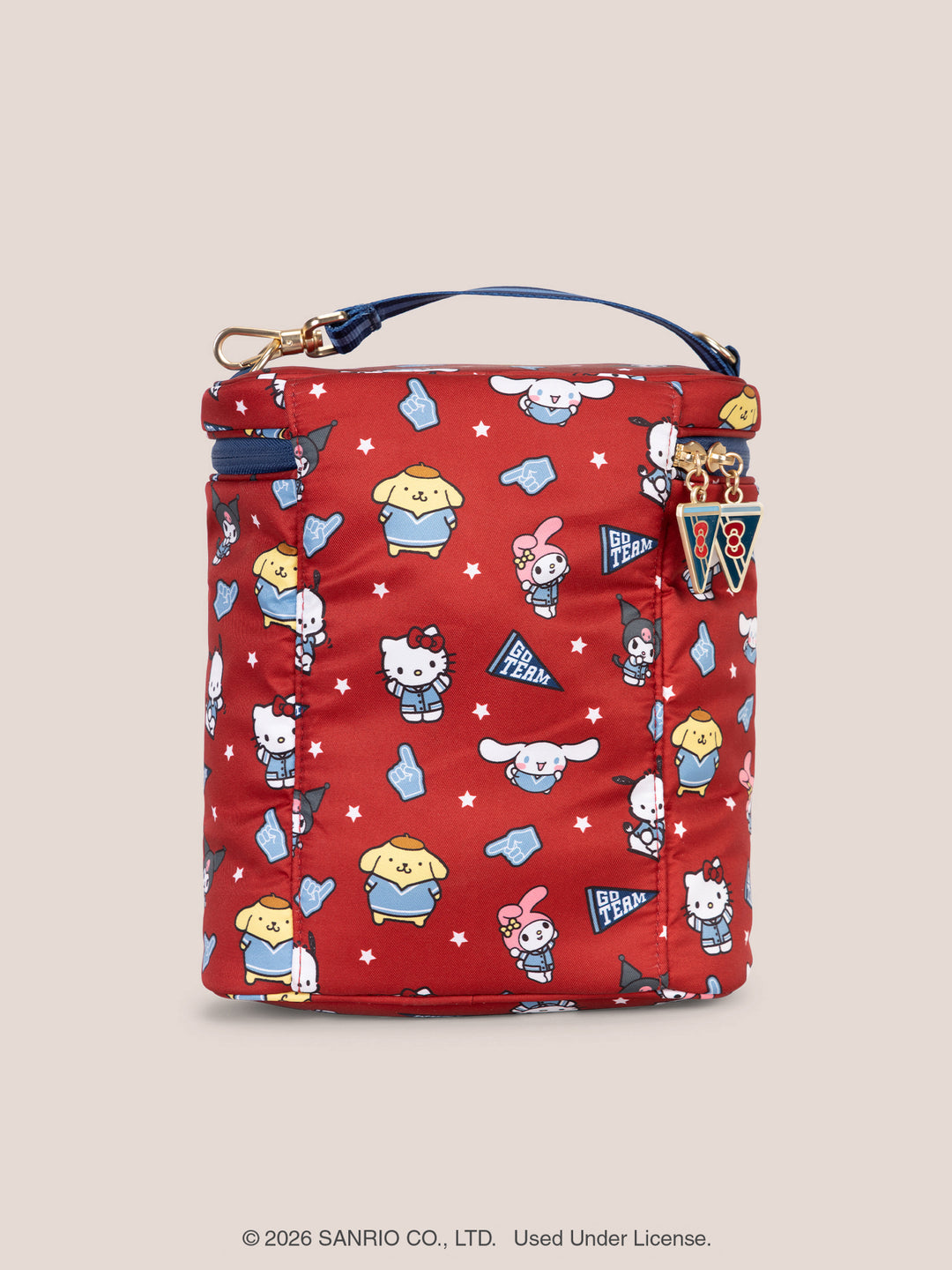 Hello Kitty® × JuJuBe Varsity Fuel Cell Insulated Bottle Bag – Red and Navy
