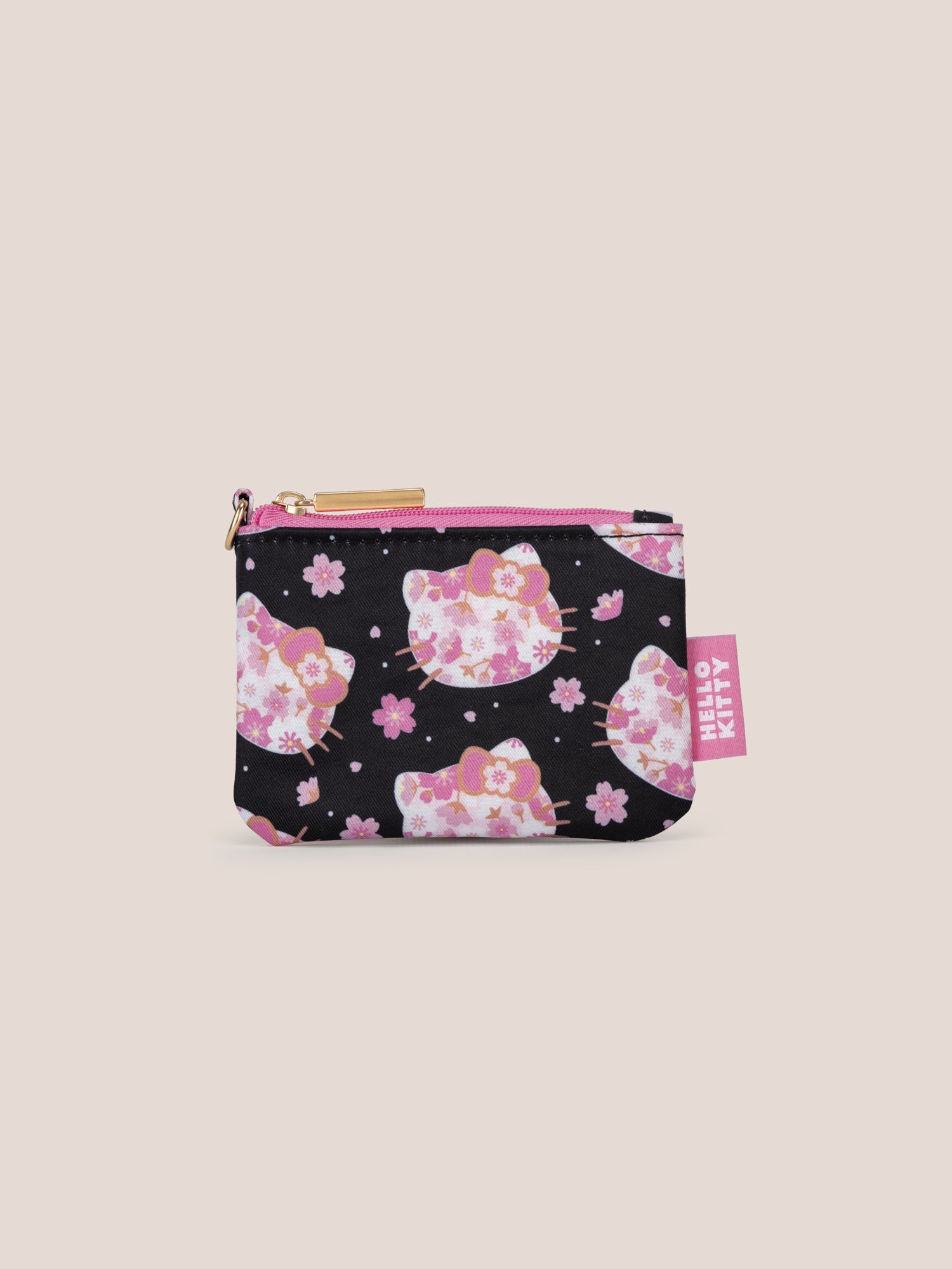 Hello Kitty® × JuJuBe Cherry Blossoms Be Set 3-Piece Pouch Set — Black and Pink