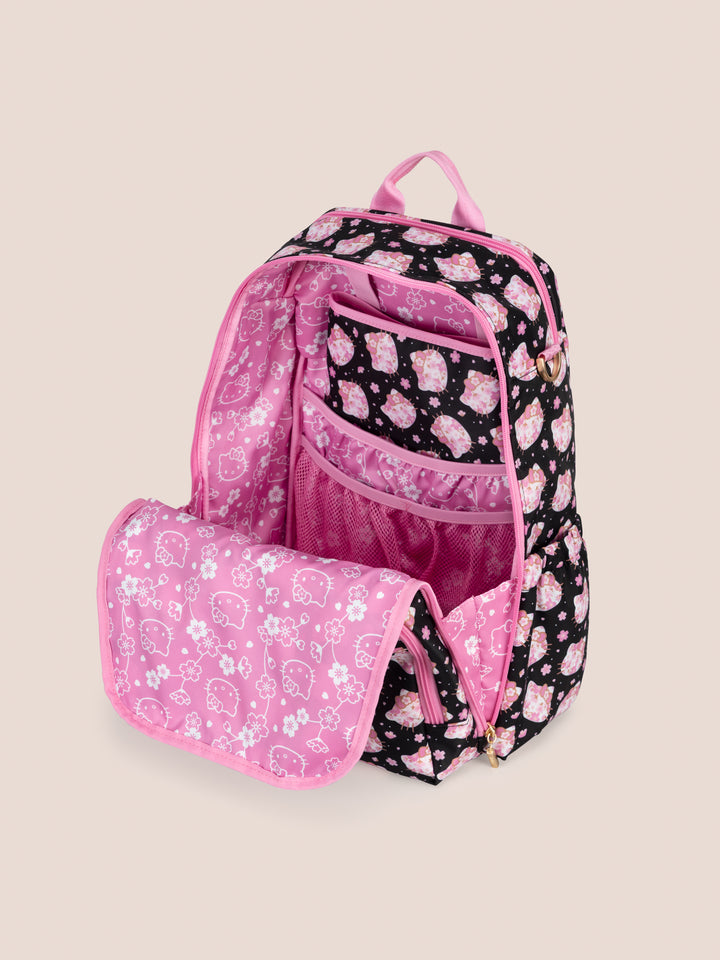 Hello Kitty® × JuJuBe Cherry Blossoms Zealous Backpack + Bestie + Be Charged Bundle