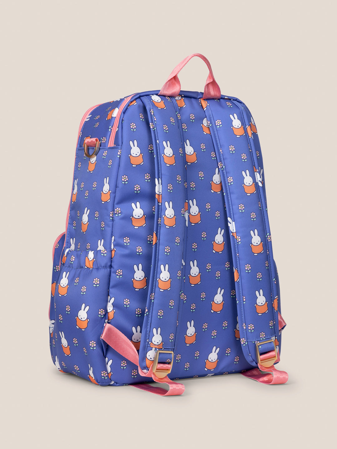 Miffy Flower Fields Zealous Diaper Bag Backpack - Blue &amp; Orange